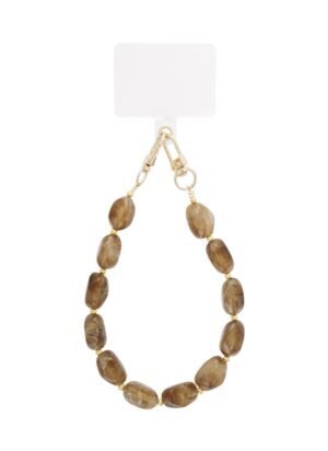 Telefoonkoord Stone - bruin