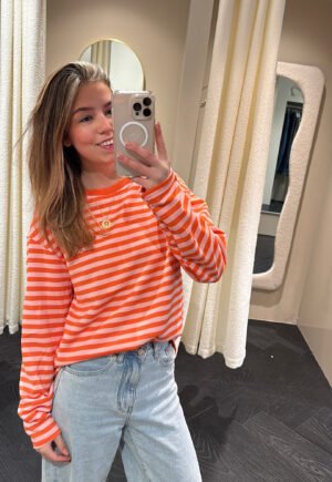 ZM longsleeve Esté - oranje/ roze