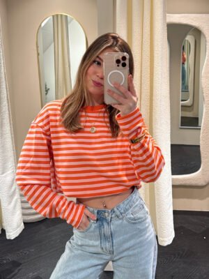 ZM longsleeve Esté - oranje/ roze